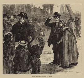 Irish Sketches, going to Mass